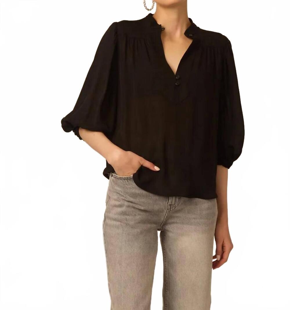 NEW GILNER FARRAR bethany blouse in black